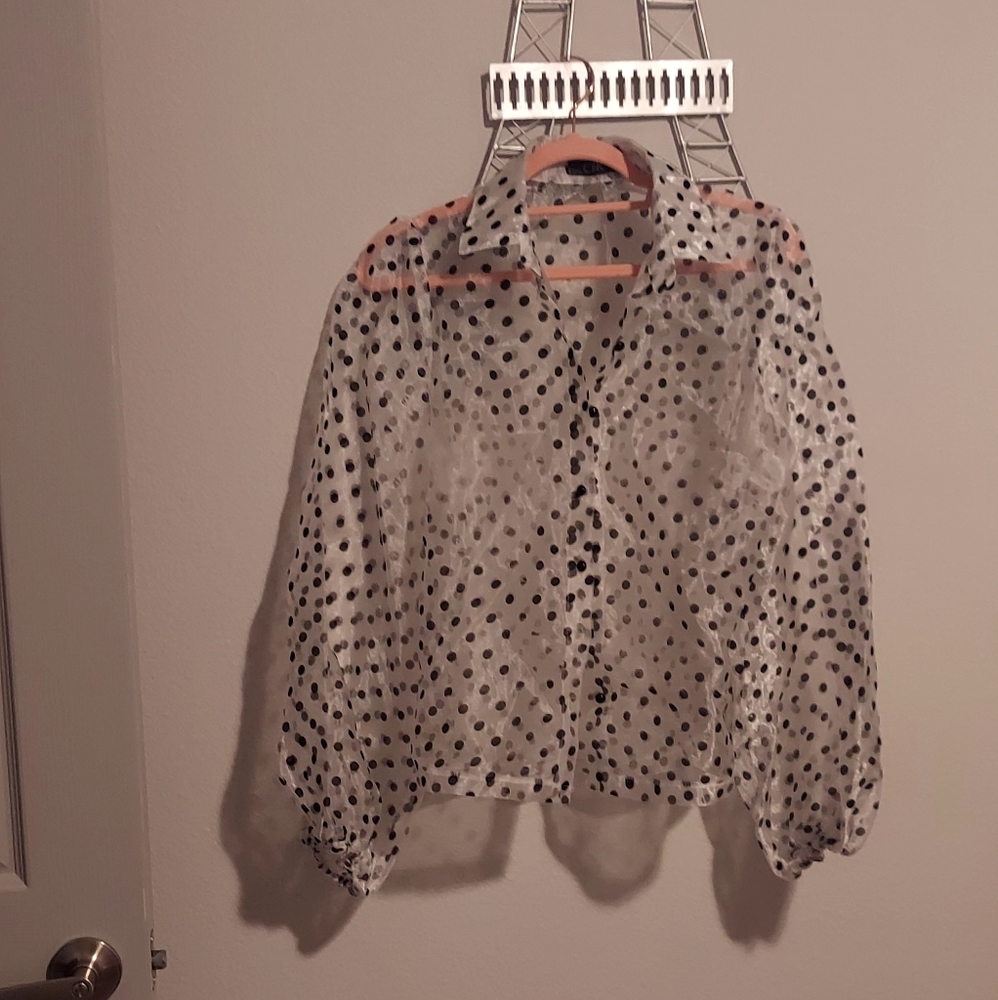Poka dot top